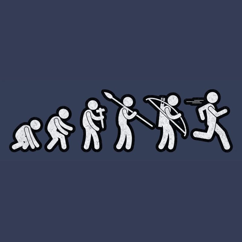 Evolution Run White Grunge