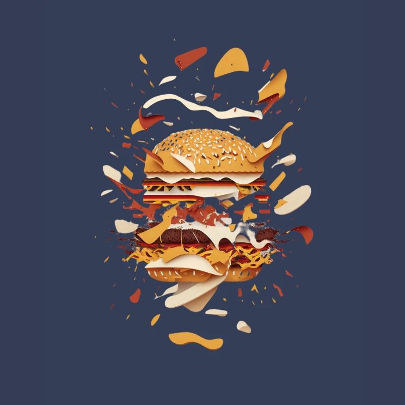 Burger a explosé | Burger déconstruit