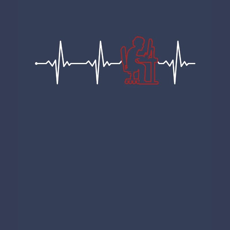 Programmer Heartbeat Softwareentwickler Coder