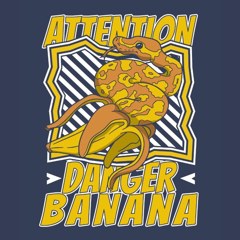 Attention Danger Banane Python Serpent Banane