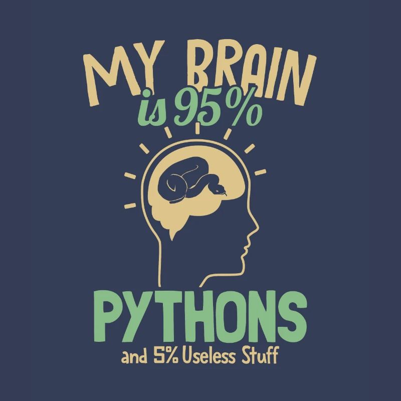 My Brain is 95% Pythons Python Snake Banana