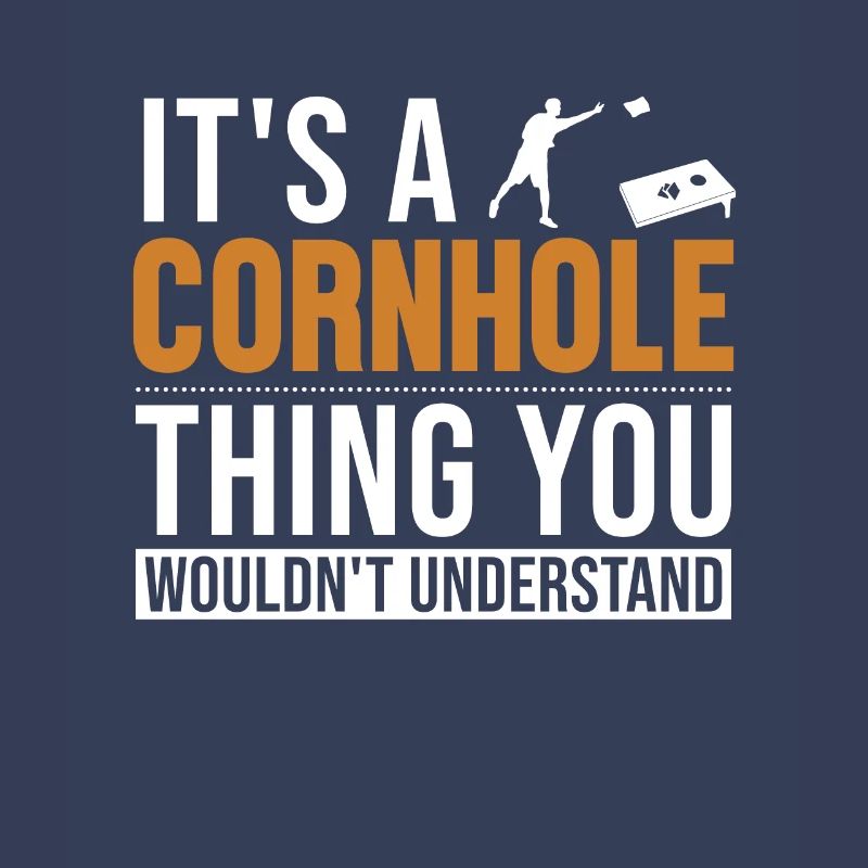 Es ist ein Cornhole-Ding Spielbretter Sitzsack