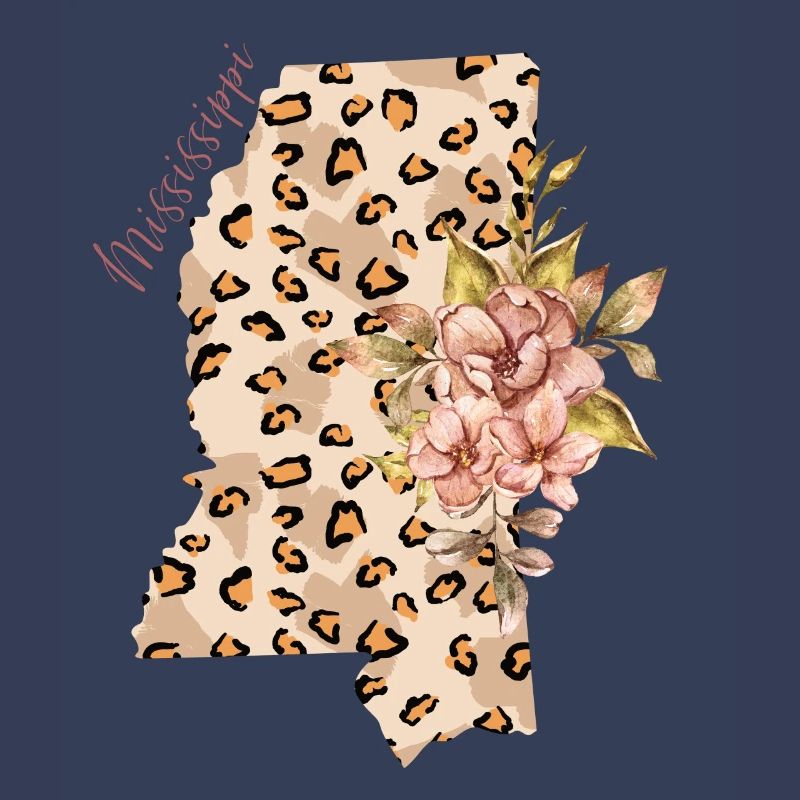 Mississippi Leopard Pattern Map Leo