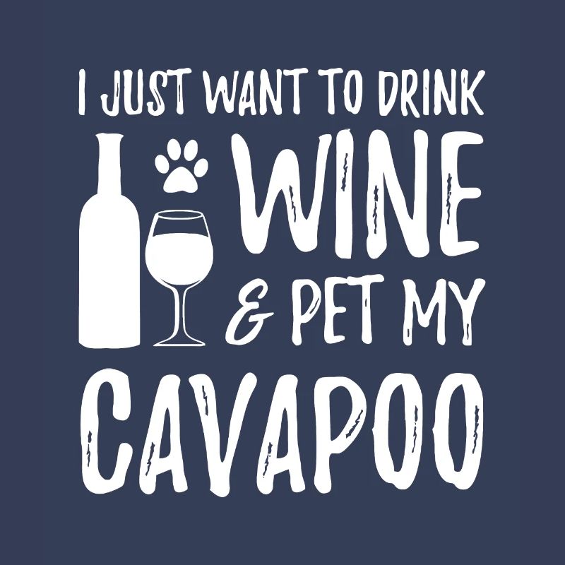 Wein und Cavapoo, für Cavapoo Dog