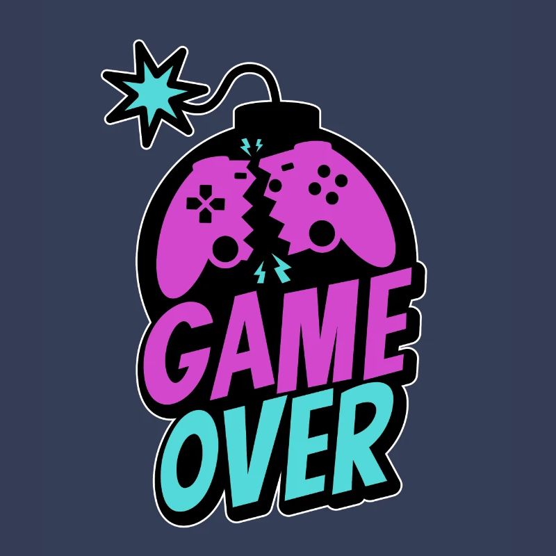 Game Over Controller Console Gamer Pro Gaming