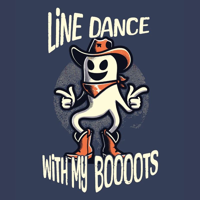 Cowboy With Boots Line Dance Ghost