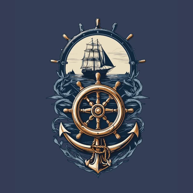 Nautical Adventure Sailing Ship Compass