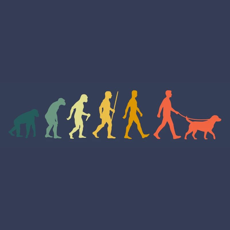 Labrador Evolution Retro Dogs Labrador Retriever