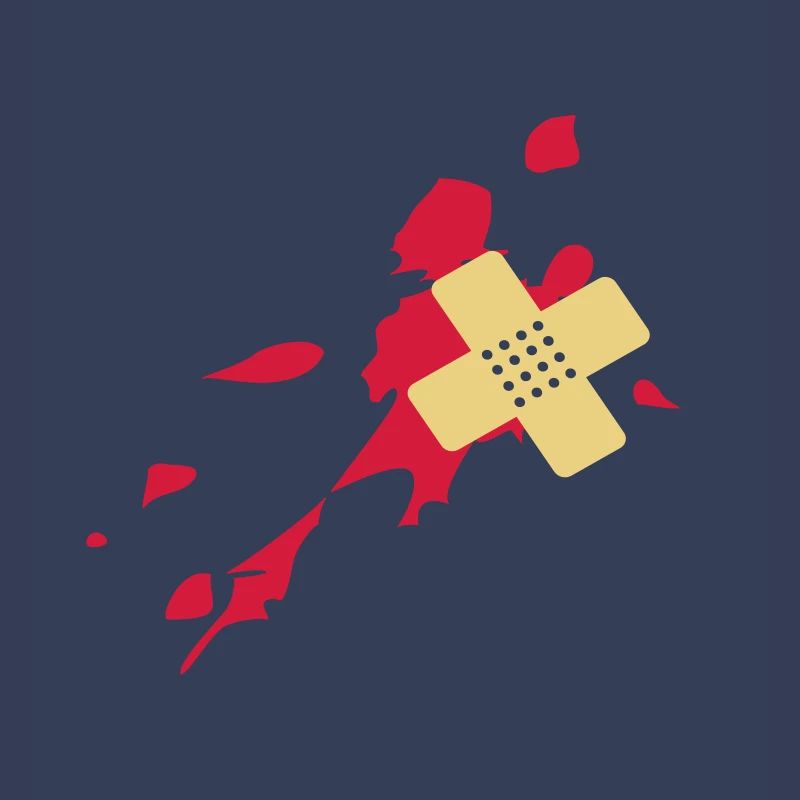Pflaster Blutspritzer 2c
