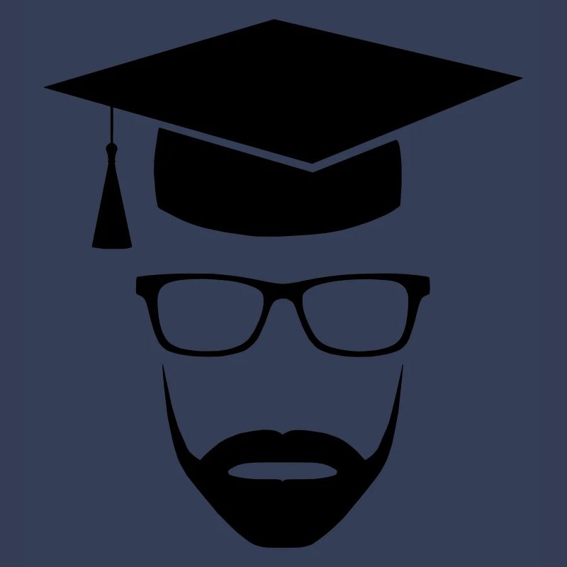 Master Uni Nerd mit Bart