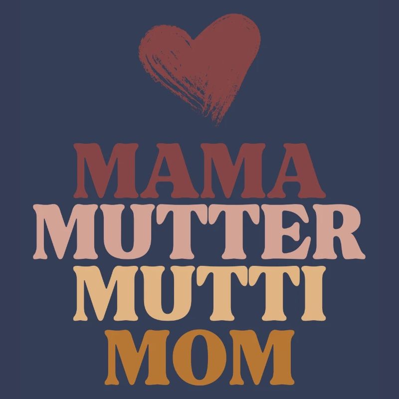 Mama, Mutter, Mutti, Mom-Muttertag-Design
