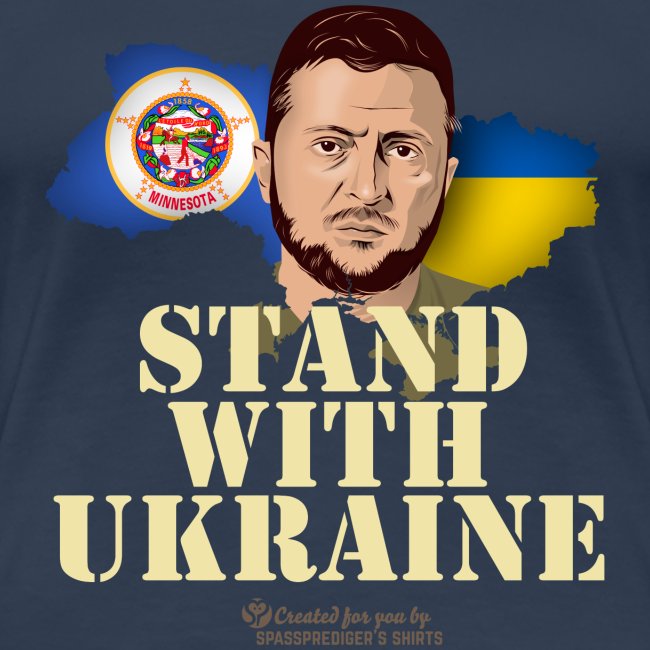 Ukraine Minnesota Unterstützer Merch Design