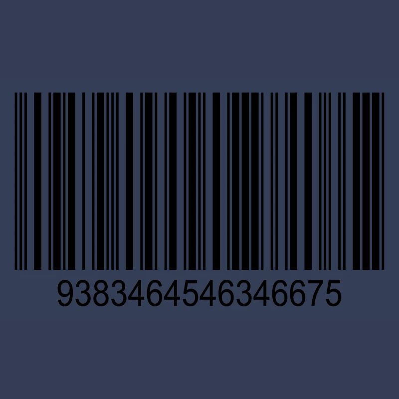 Code barres / code-barres en noir avec des chiffres