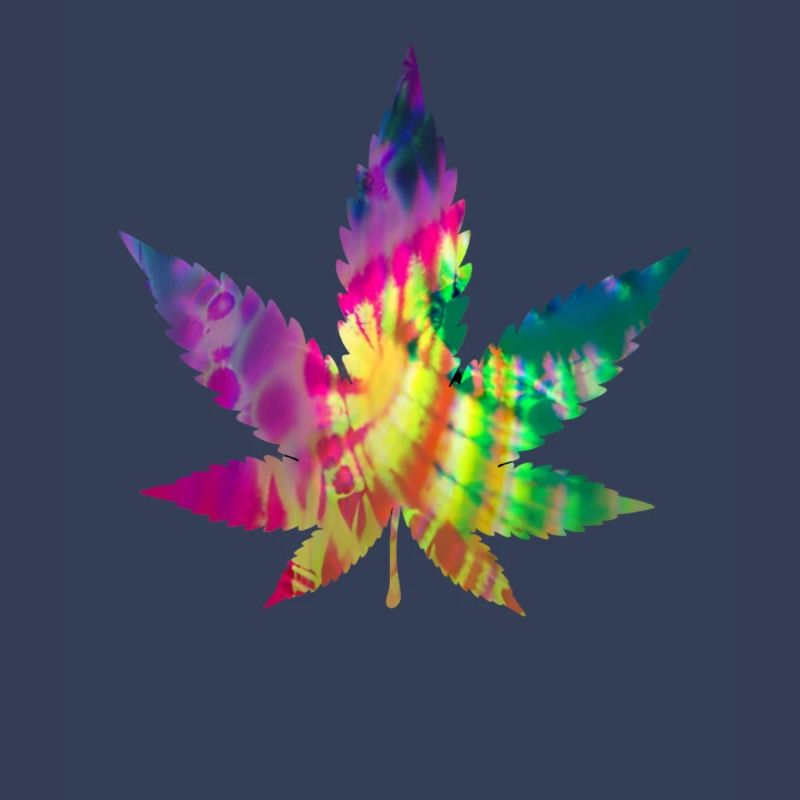 Tie Dye Batik Cannabis Leaf | Hemp leaf