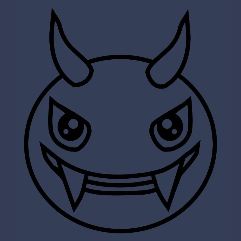 Monster Design Devil Face