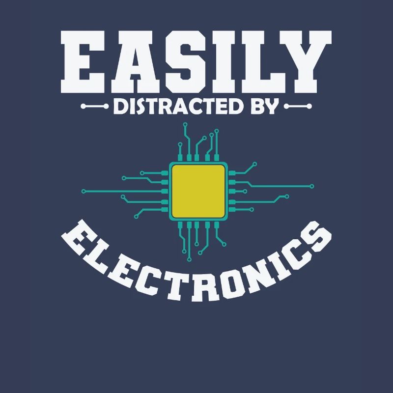 Easily Distracted By Electronics Beruf