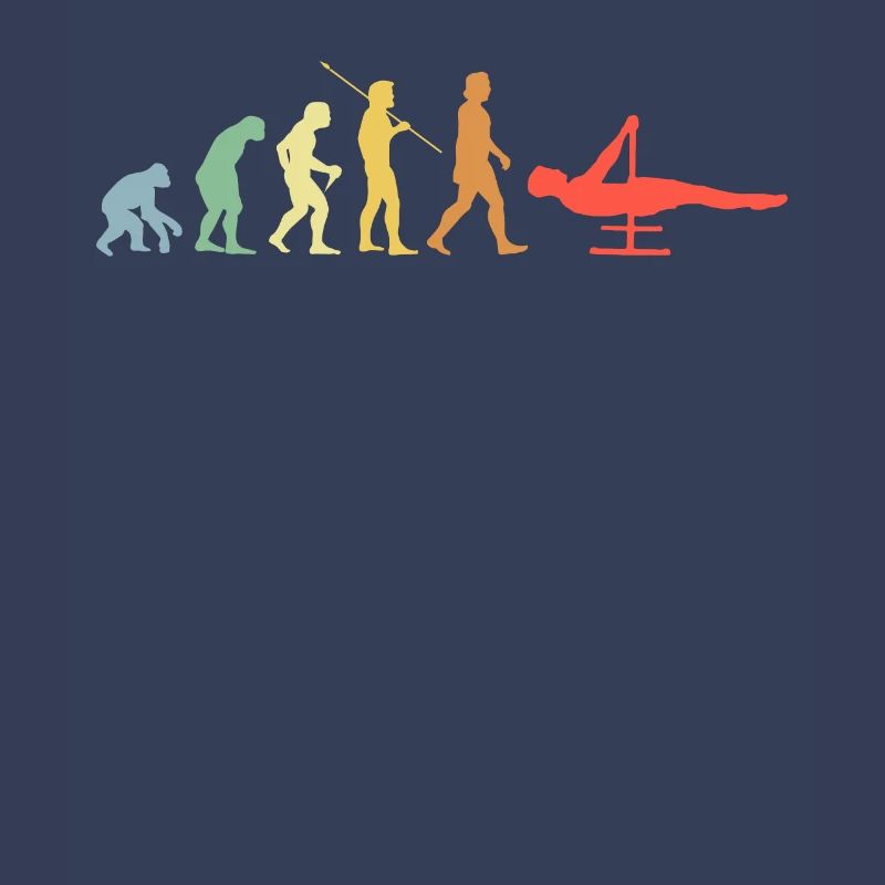 Calisthenics Evolution Retro Frontleaver Geschenk