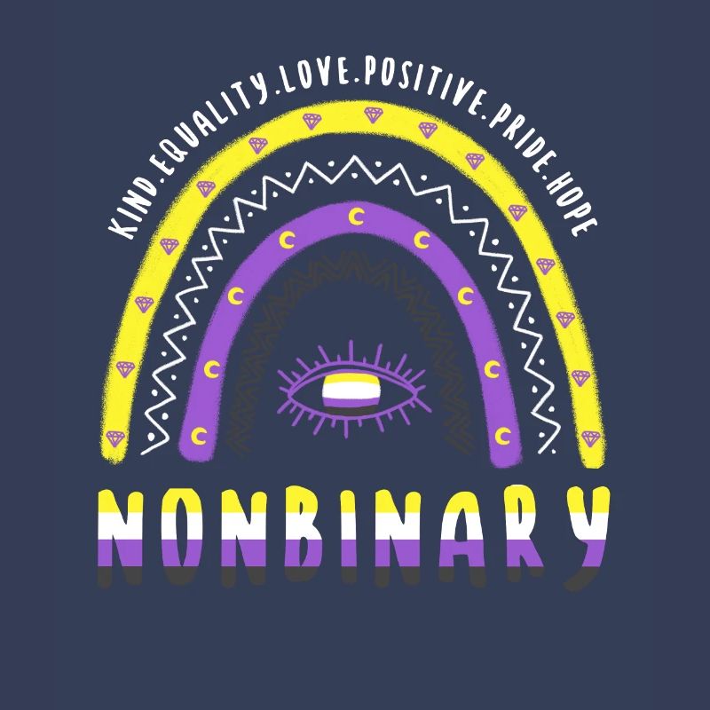 Boho Regenbogen Nonbinary