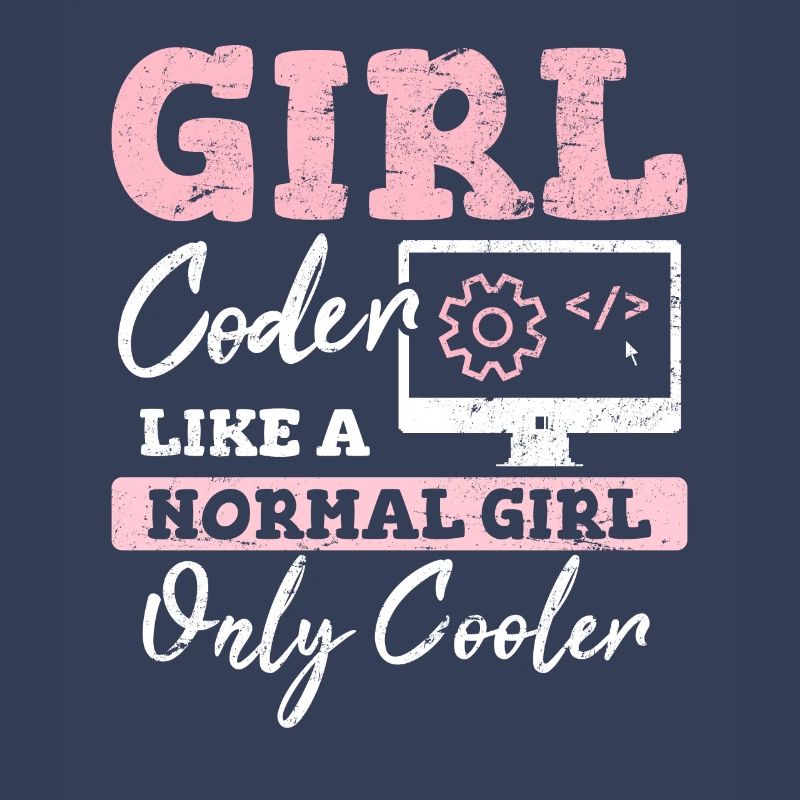 Drôle de fille Codeur Code de programmation informatique Développement Web