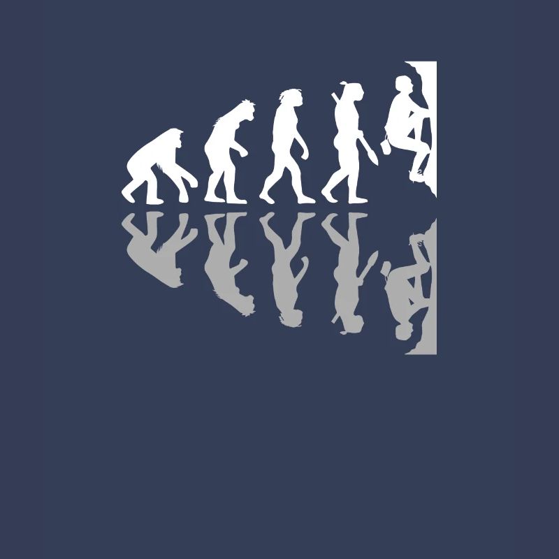 Human Evolution Funny Bouldering Climber Boulder