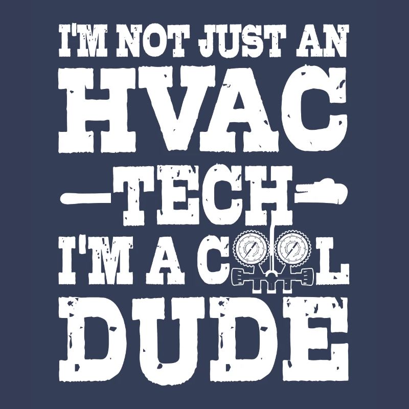 Drôle de technicien en CVC robe Hvac tech cool guy