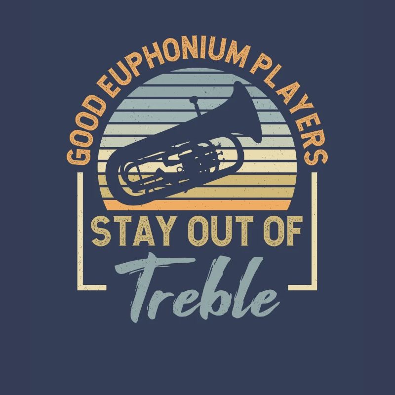 Deep brass marching baritone euphonium