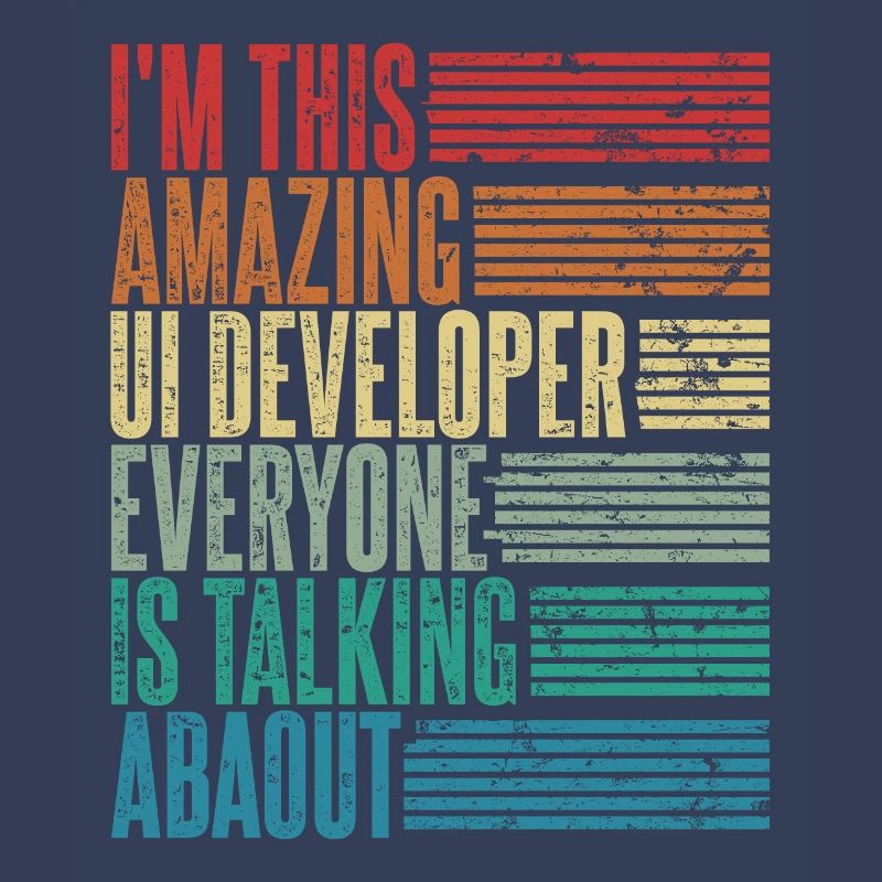 Ui Developer Ui Developer Gift Retro