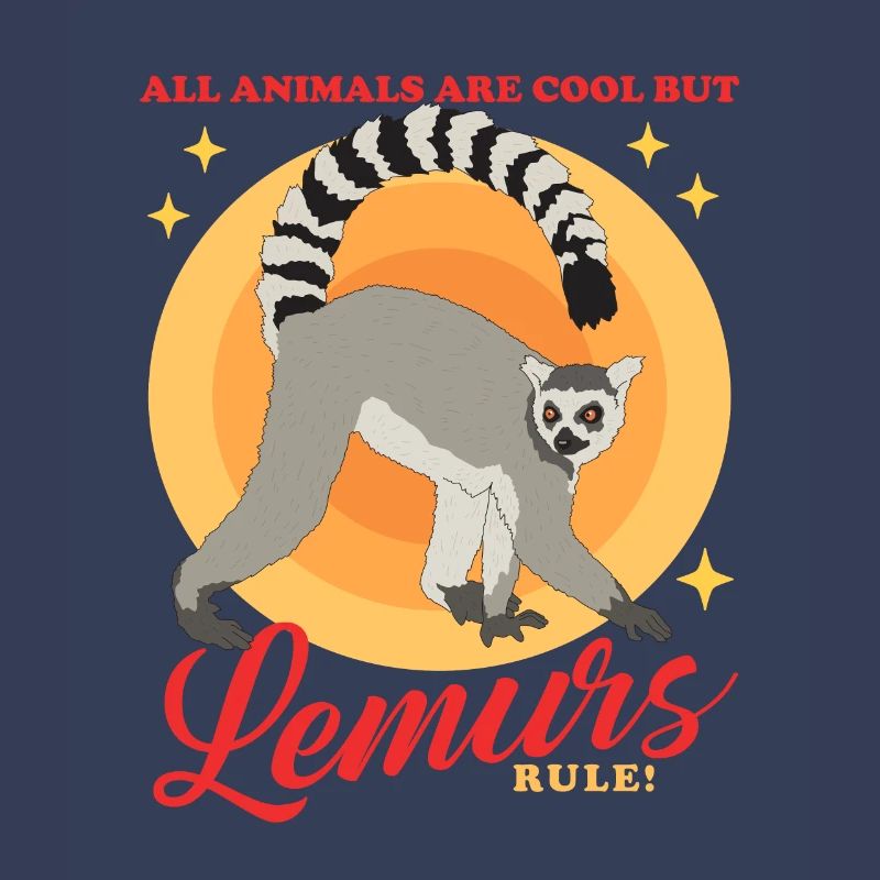 Lemurs Ring-tailed lemur Ringtail Lemure Gift
