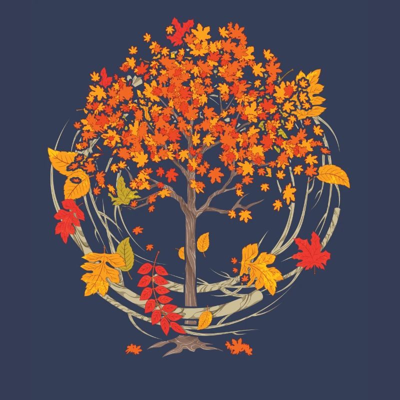 Feuillage de forêt coloré Feuillage Cadeau Automne