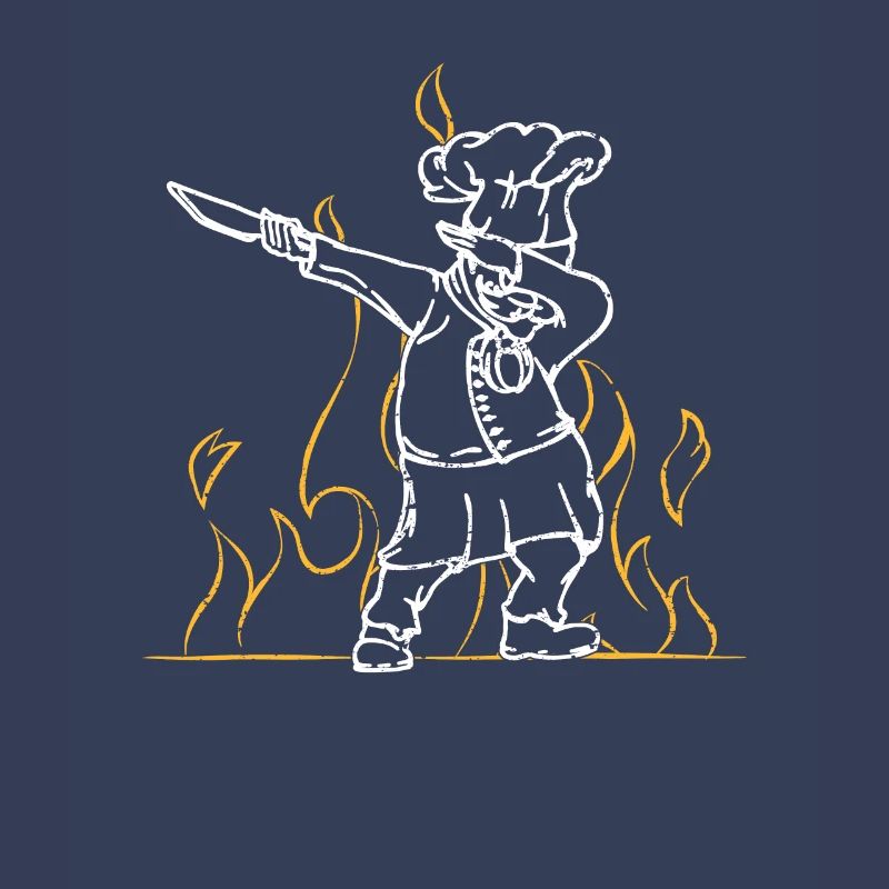 Chef Polka Dot Culinary Sous-Chef Kitchen Chef