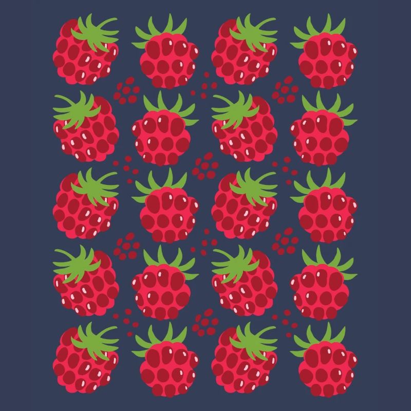 Raspberry Berries Fruit Pattern