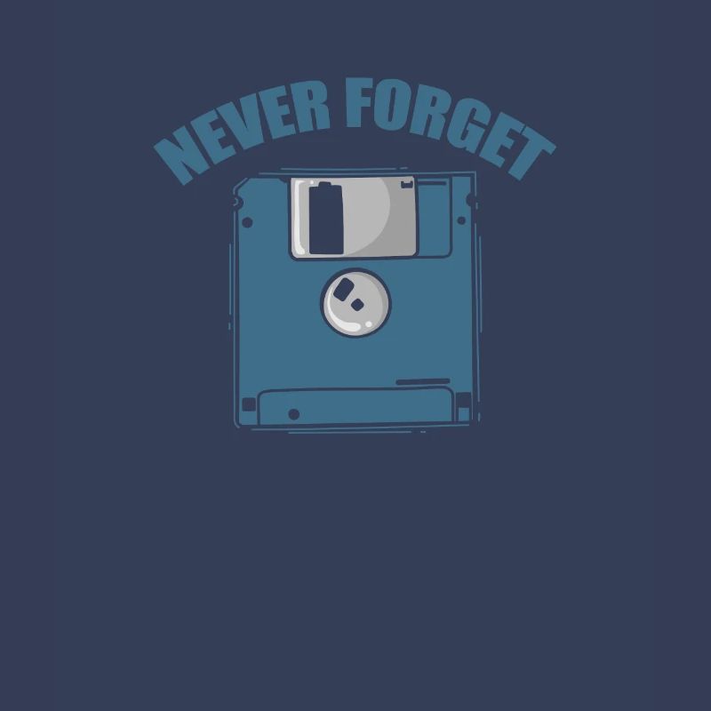 Never Forget Floppy Disk Retro Memory Module