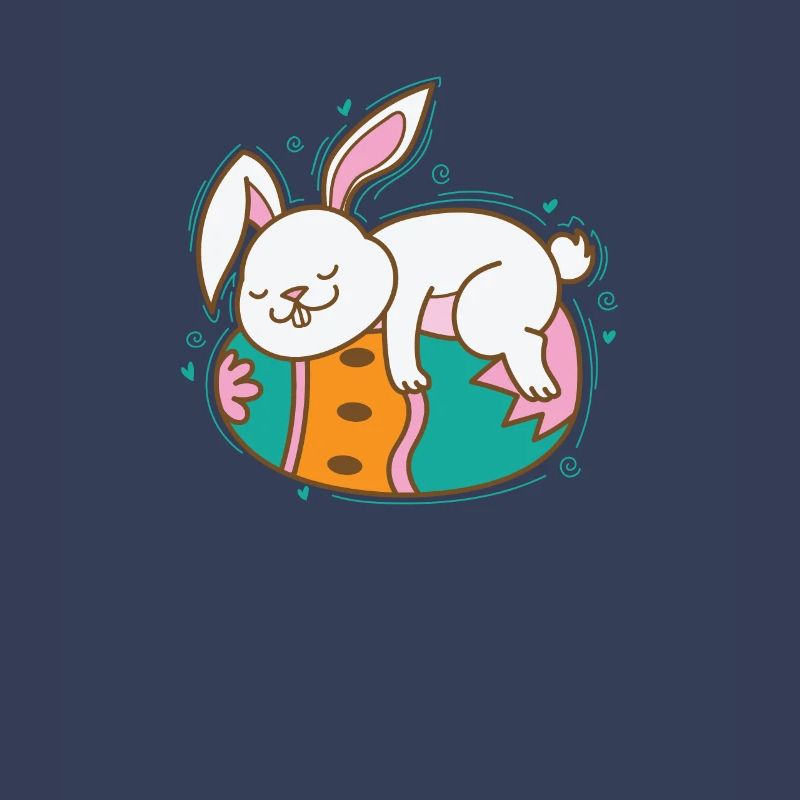 Easter Bunny on Easter Egg Spring