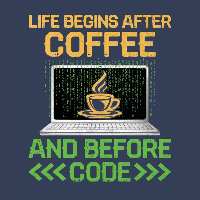 Kaffee-Codierung Programmierer Programmierer Entwickler Nerd Coff