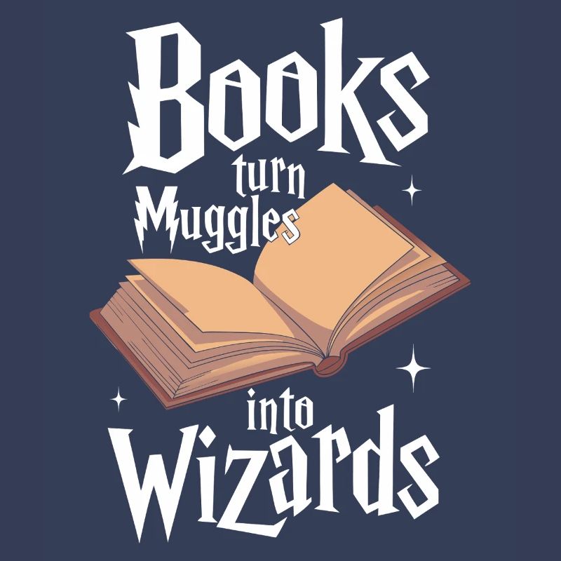 Bücher machen aus Muggeln Wizards Library Reader