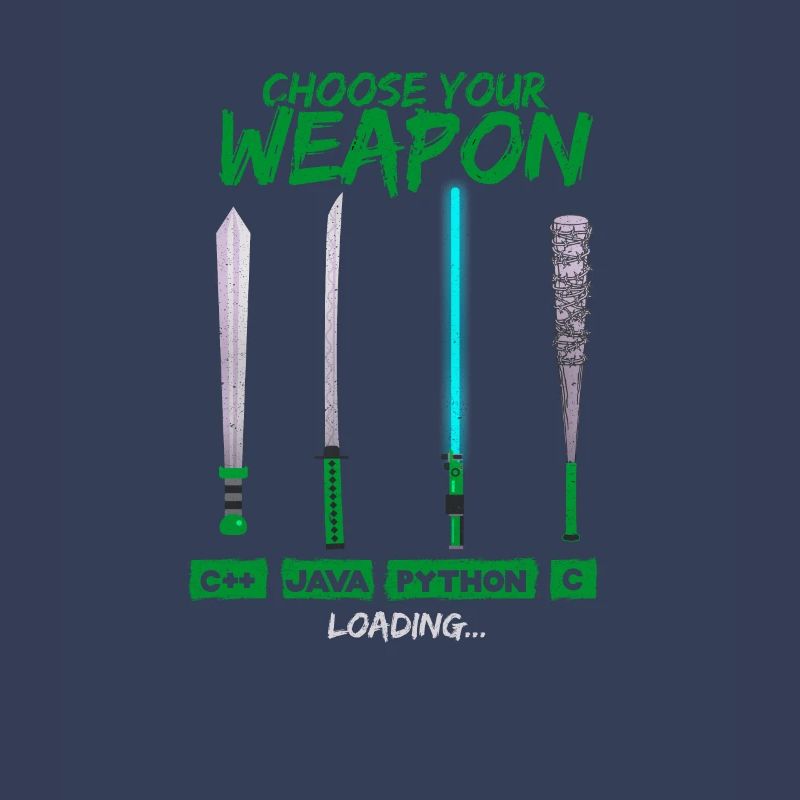 Cool Programmer Shirt Choisissez votre arme C ++ Java