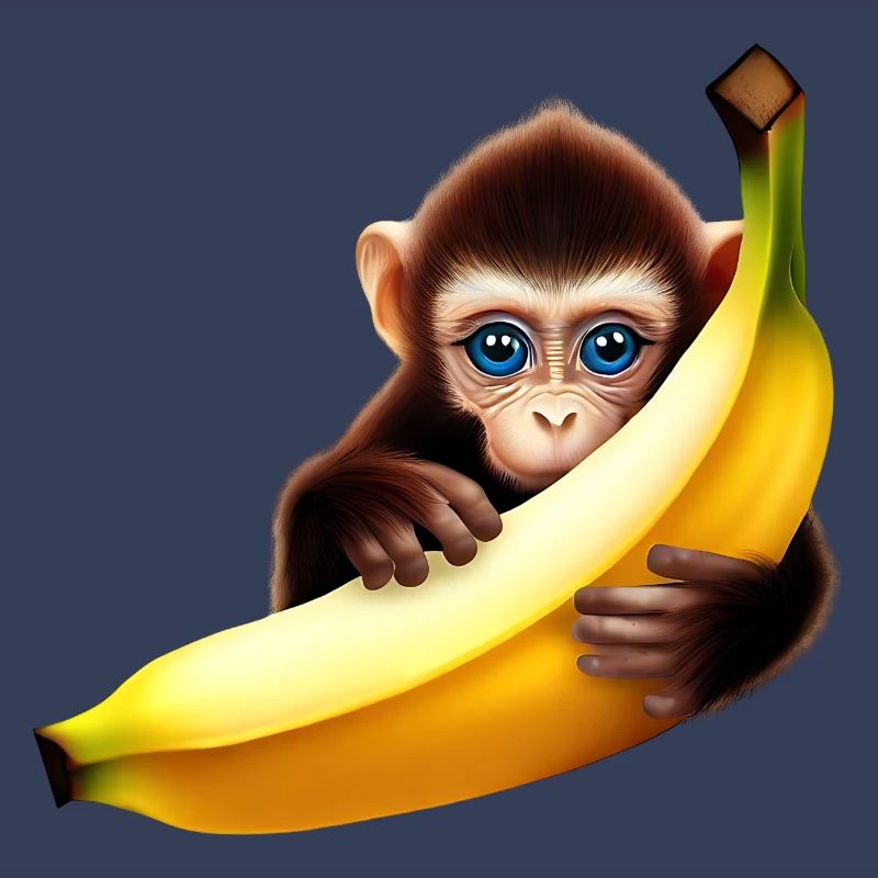 Banane à cache-cache de singe