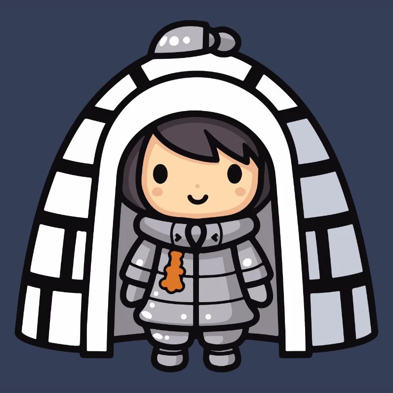 Winter Eskimo Igloo Comic