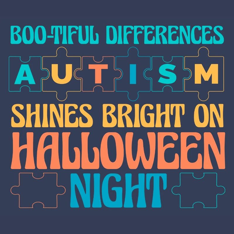 Différences boo-tiful Autisme Halloween