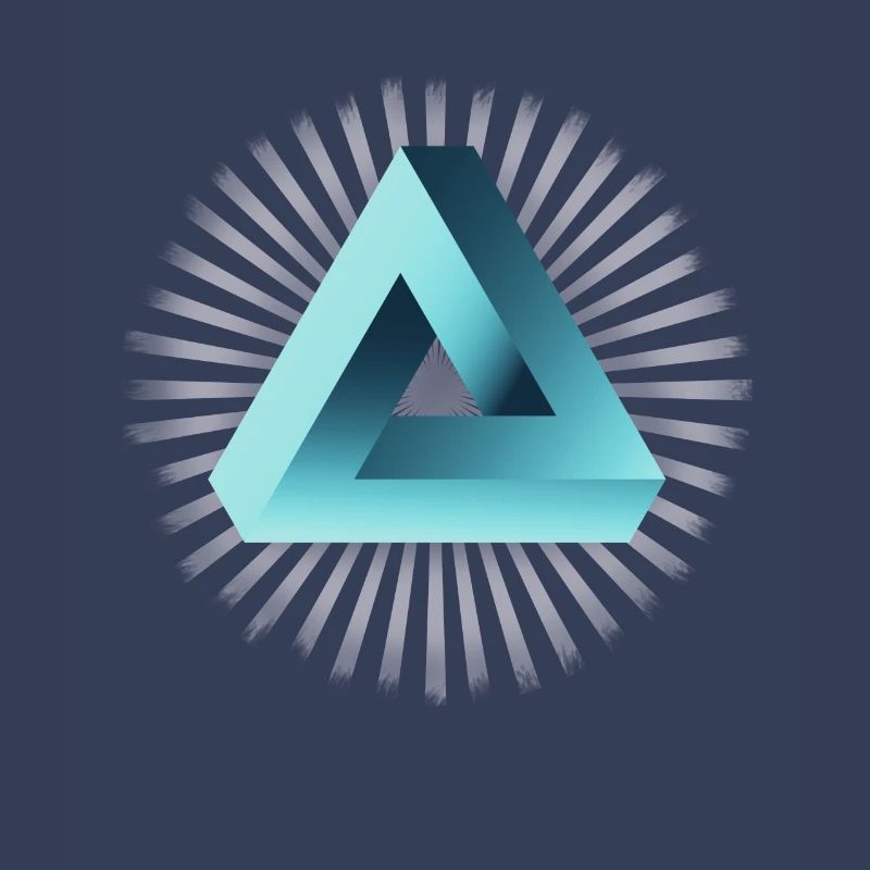 illusion illuminati triangle pyramide nerd maths