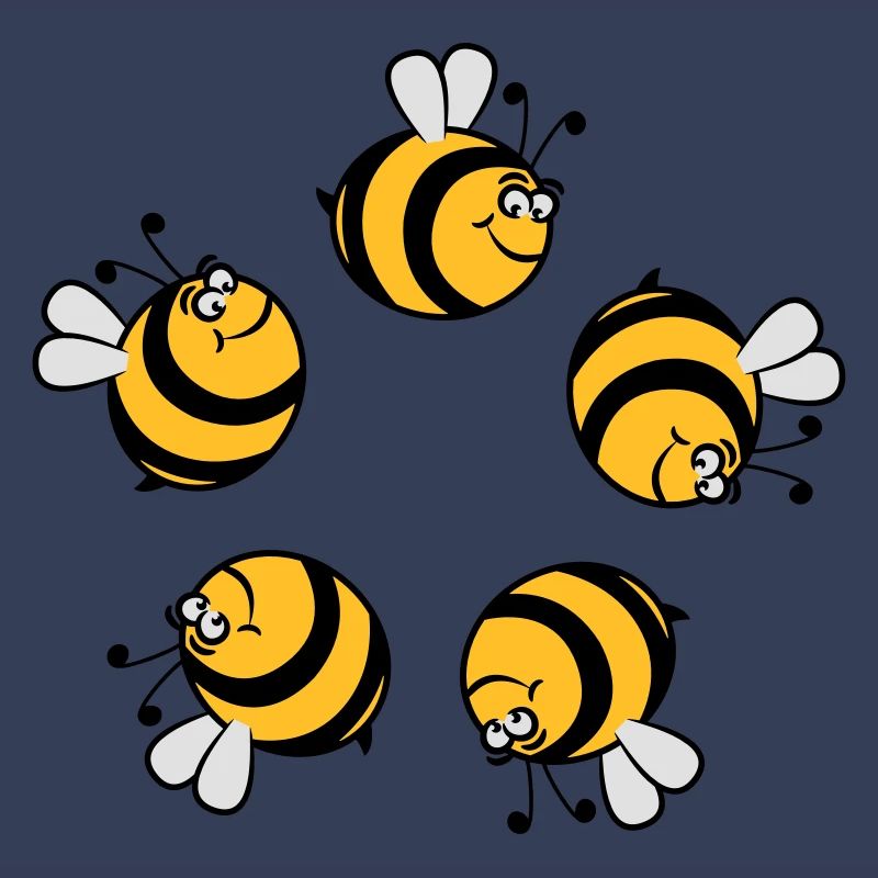 Bee funny thick circular ring