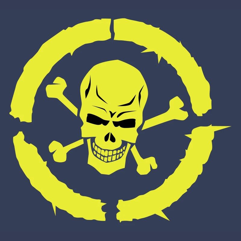 skull skull bone circle
