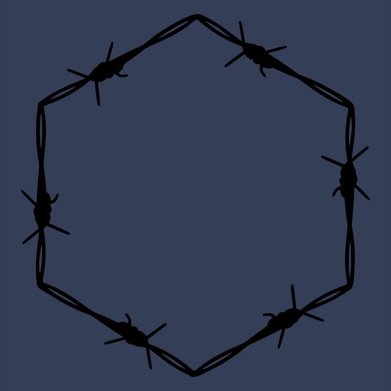 Barbed Wire 6 Corner Hexagon - Gift Idea Tattoo