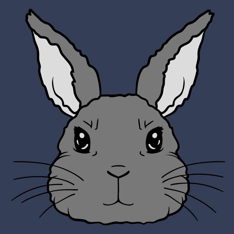 Cute little rabbit face