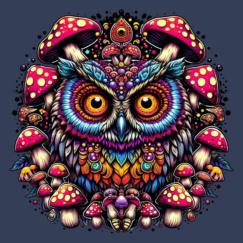 Psychedelische Eule