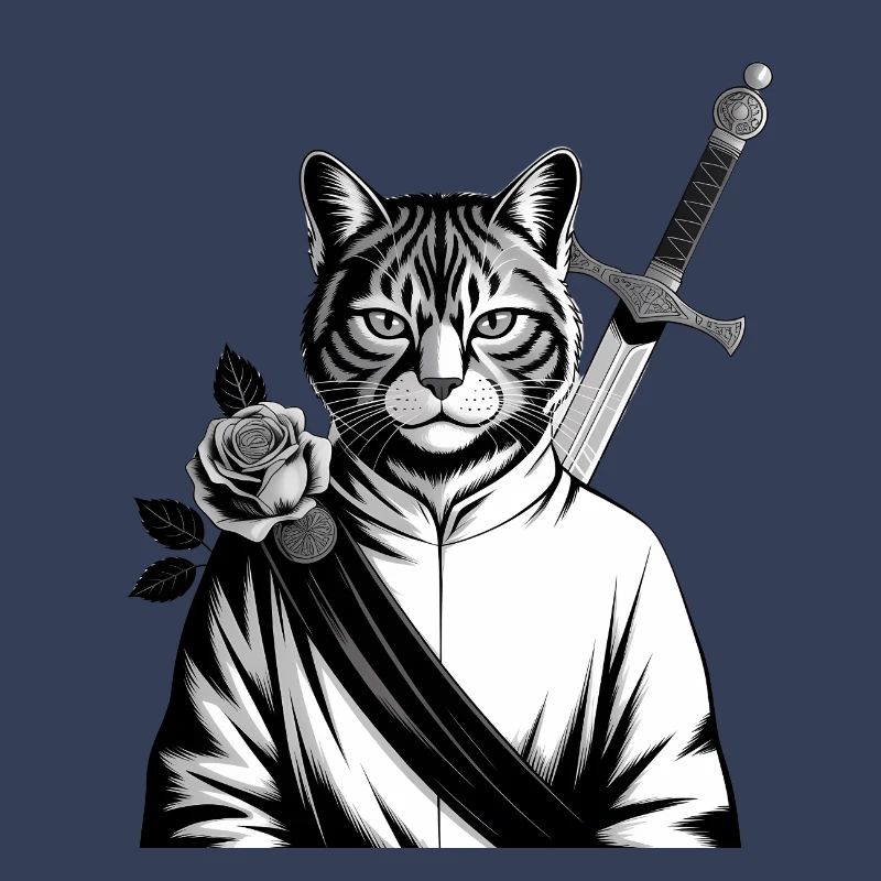 Die Samurai-Katze, die Bushido-Katze