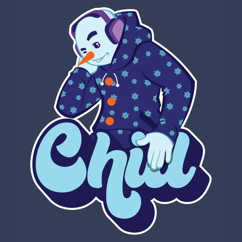 Chill Cool Fun Schneemann Winter Schnee Weihnachtsgeschenk