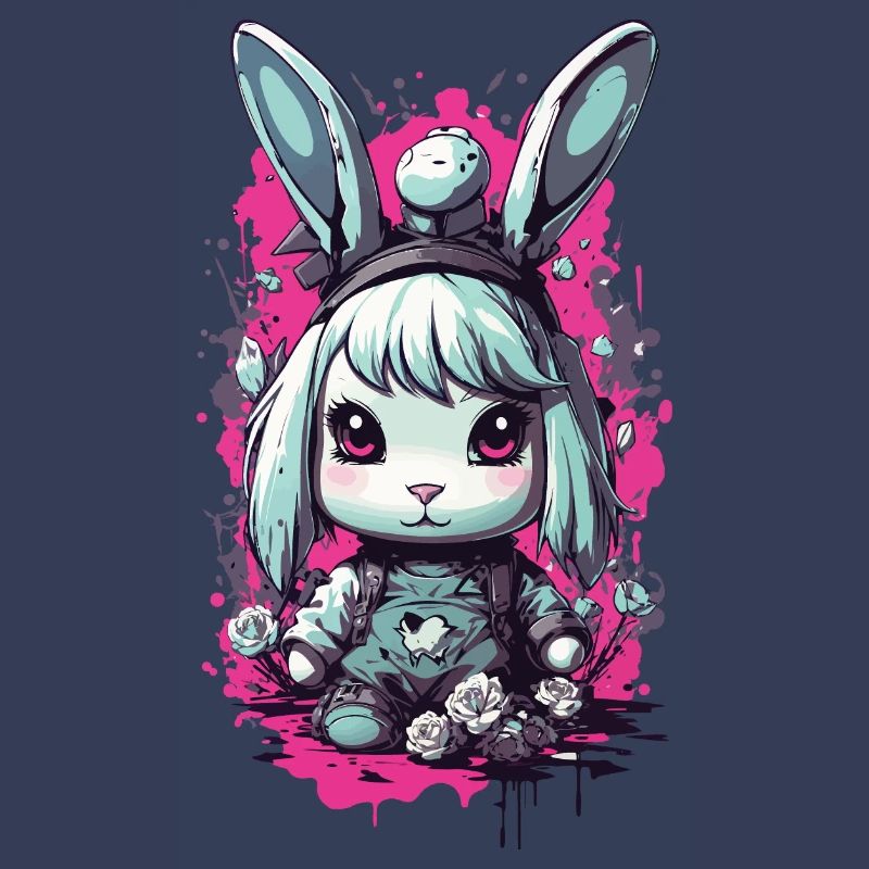 Goth Bunny Kawaii Pastel Gothic Design