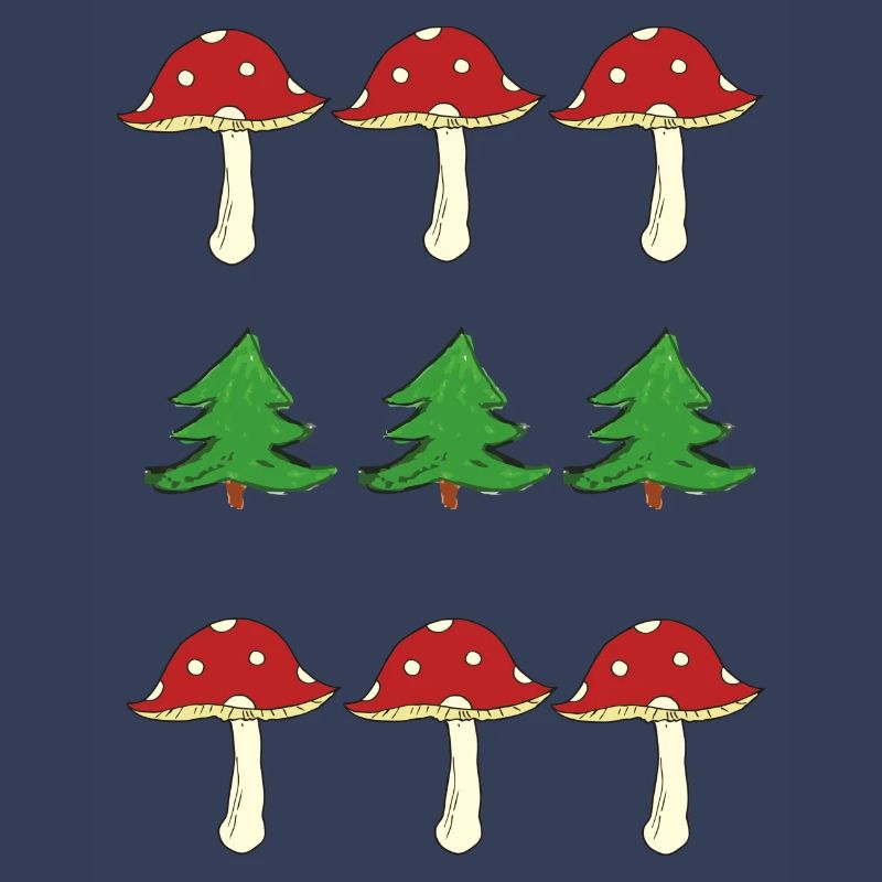 Toadstools and forest