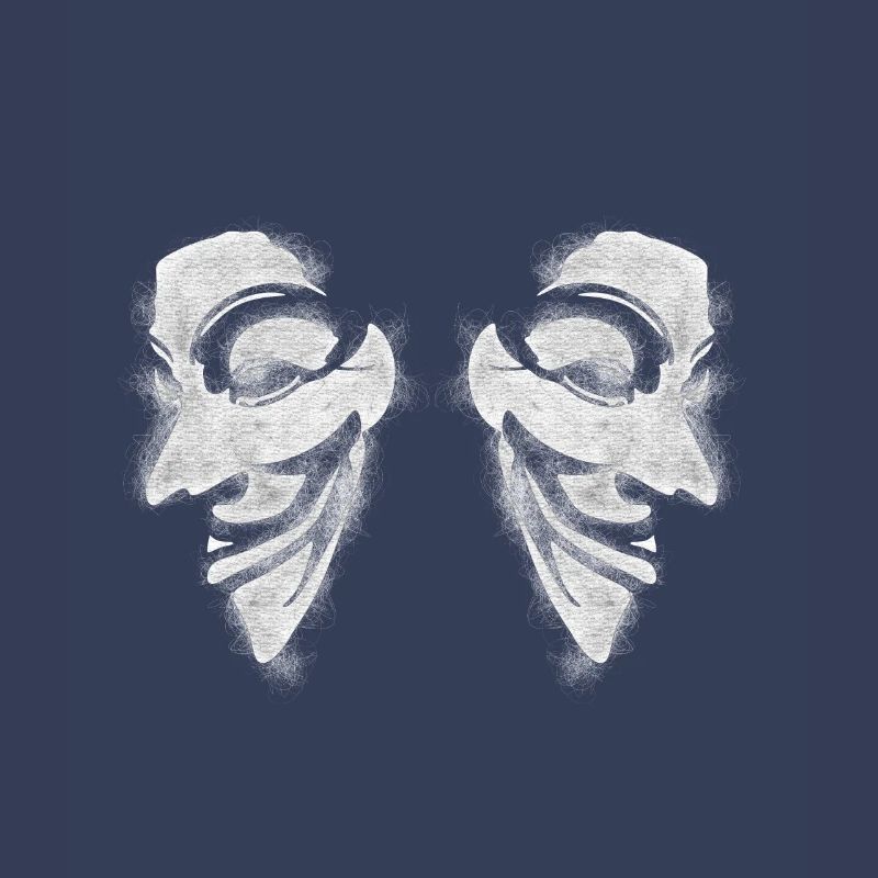 Anonymous v comme vendetta Double Head